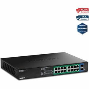 18 Port Gigabit PoE+ Switch